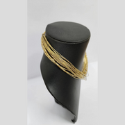 SEED BEAD WITH CUTDANA GOLDEN COLOR NECKLACE